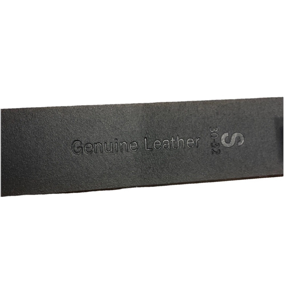 Timberland Belt Men's 100% LEATHER 37" Long 1.5" Wide BLACK Thick Small 30/32 - Picture 4 of 4